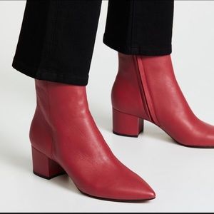 Dolce Vita Red Ankle Boots